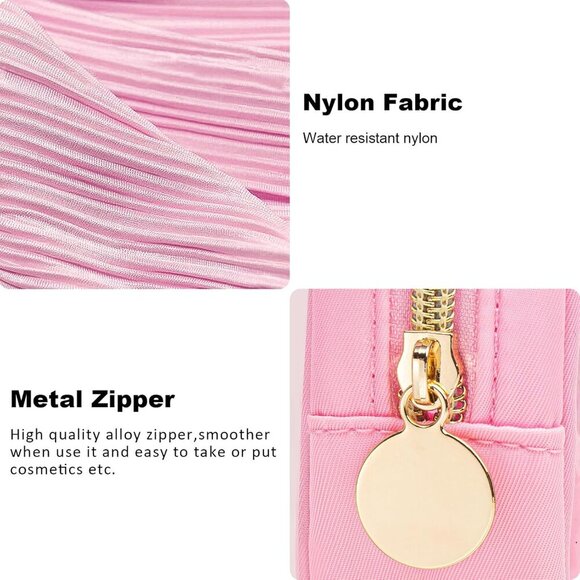 Initial Mini Makeup Bag | Make Up Bag Travel Toiletry Bag | Clear Makeup Bag | P - Picture 7 of 7